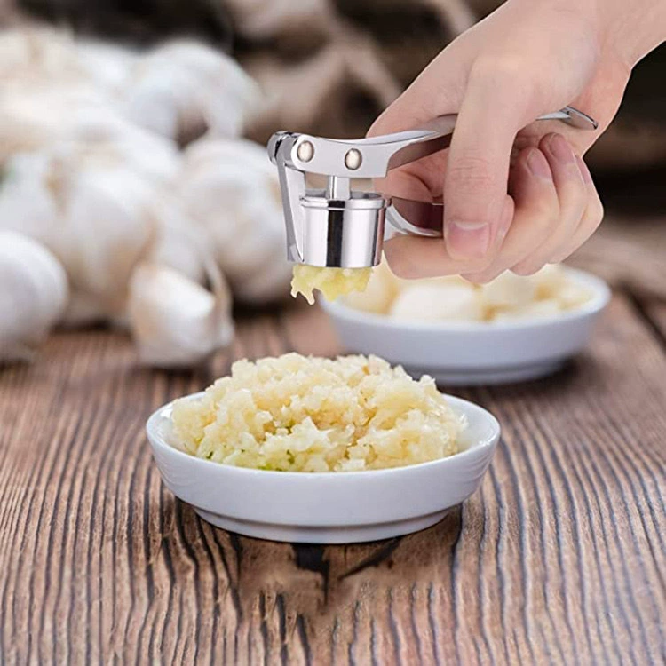 Wholesale Extraordinary Garlic Garlic Garrite Garlic Piping Multifunctional Zinc Alloy Stainless Steel Manual Hand Manual Runiform