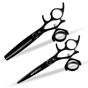 Nepsen black paint paint 5.5 inch flying shear flat shear 360 degree rotating handle