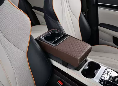 Factory Multifunctional Car Armrest Box Armrest box pad - brown-diamond-shape