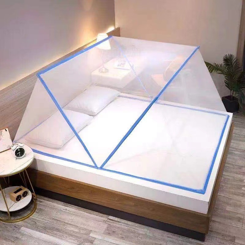 蚊帐学生宿舍可折叠免安装上下铺蒙古包儿童床罩防蚊帐篷2021新款