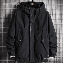 工装夹克男春秋季连帽宽松韩版潮流休闲外套青年运动上衣秋冬风衣