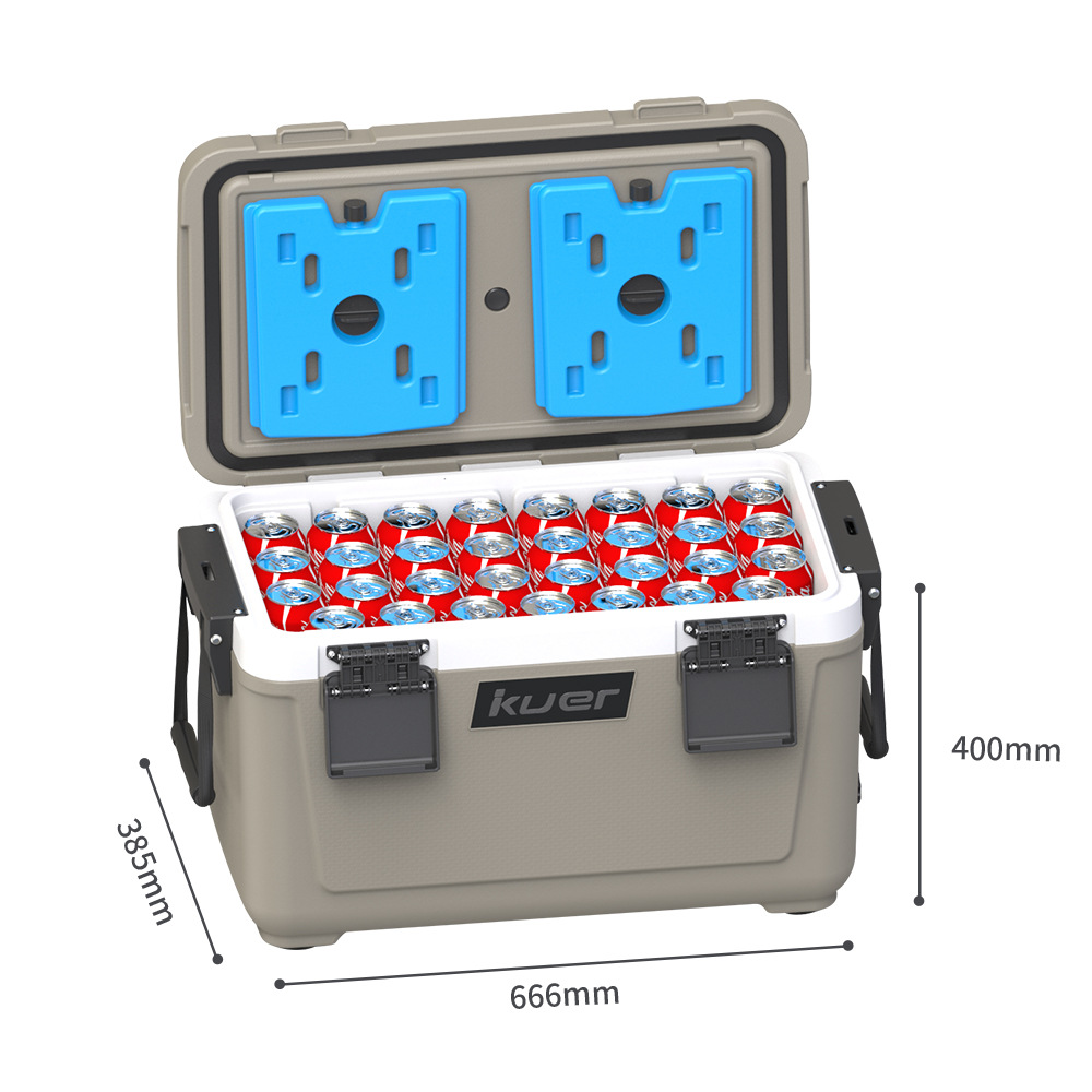 45QT / 42.7L helado al aire libre camping refrigerador de alimentos moldeado por soplado refrigerador de aislamiento