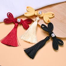 中式珍珠子母扣女装上衣手工盘扣中国结纽扣搭扣对扣大衣蝴蝶盘扣