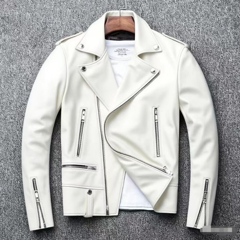 Men's Pu Motorcycle Leather Jacket Autum Style 2025 New Casual Versatile Slim Fit Thickeneded Large Size Men's Leather Jacket