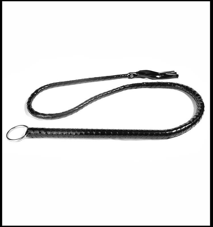 PU Leather Whip 135cm Black Tassel Flirting Accessory for Couples — detail image 20