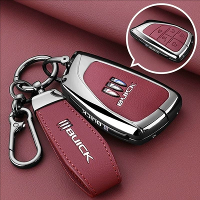 Static Rod/Key Bag Plus Key Cover Envision - smart-5-button-red-leather-rope-buckle-hanging-buckle