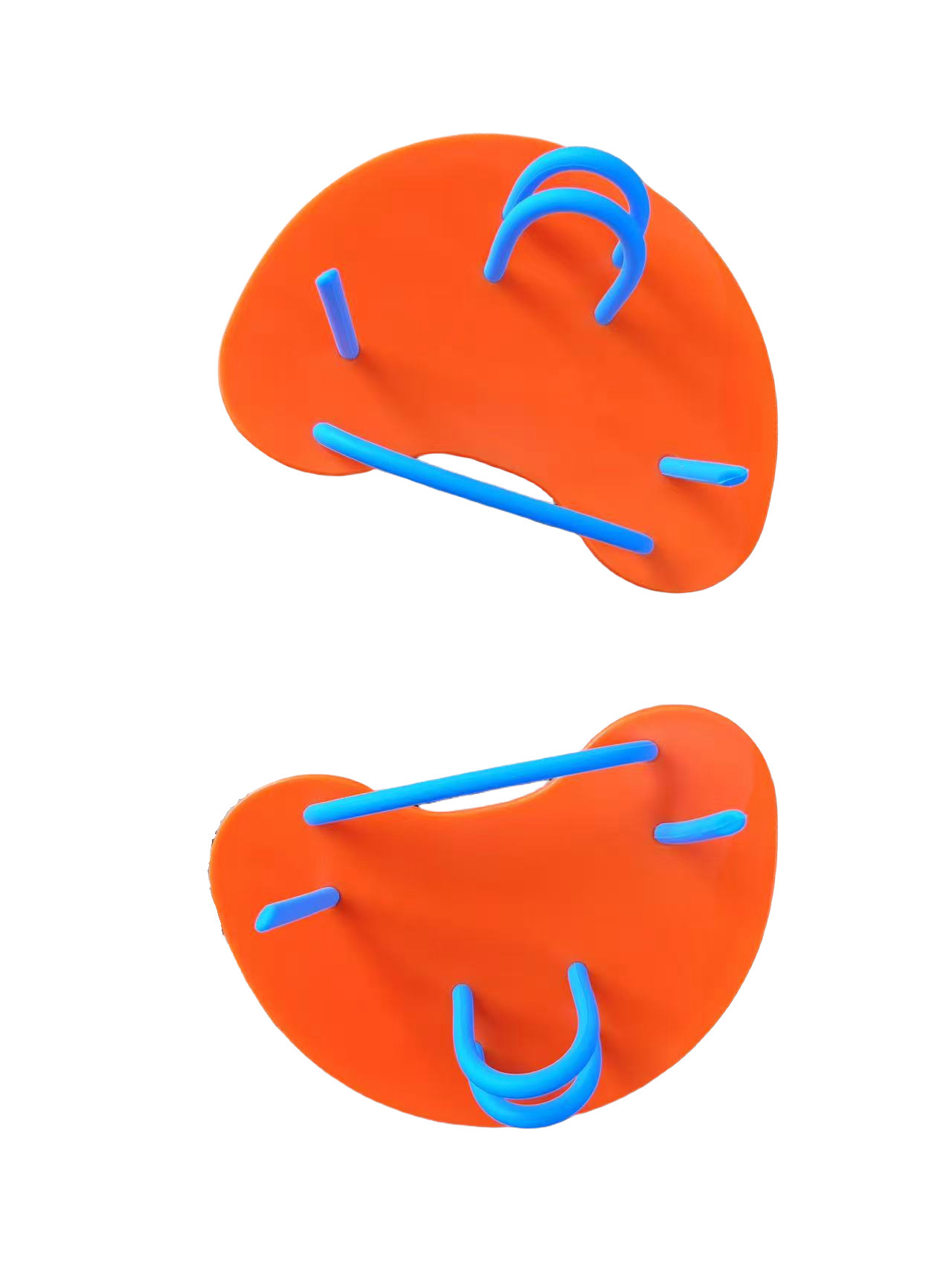 오렌지색 + 파란색 끈