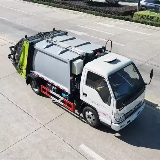 福田小卡5方压缩垃圾车蓝牌后装压缩式垃圾清运车可接外贸订单