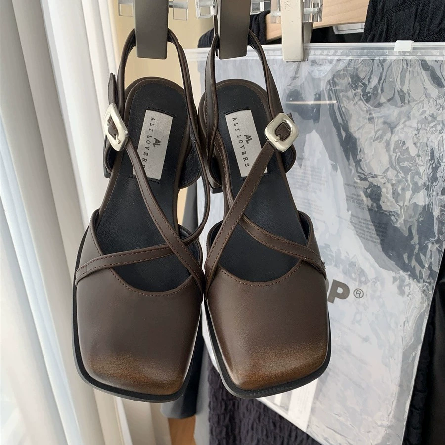 Summer sandals low-cut, french style, 2024 years