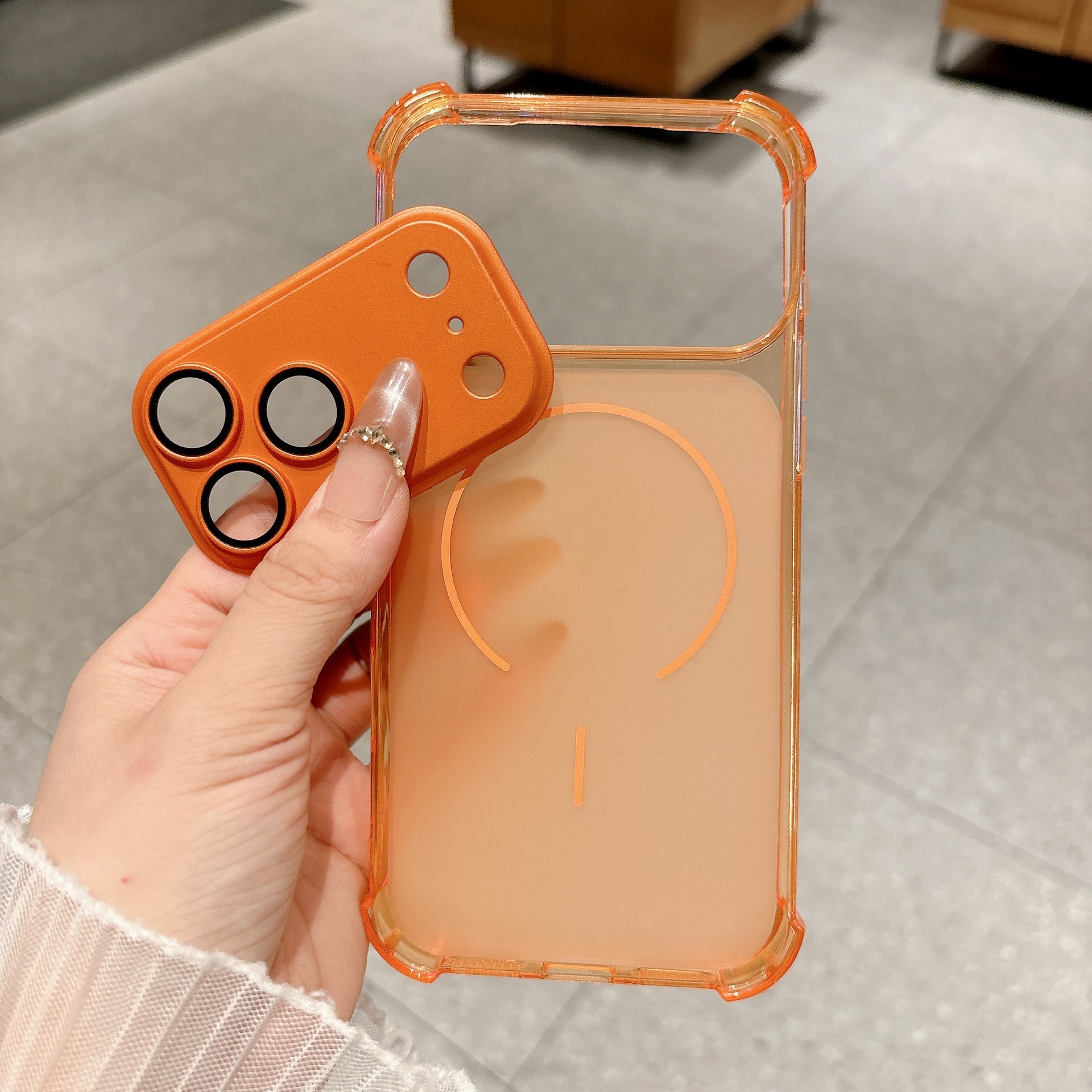Cuatro ángulos a prueba de caídas para iPhone 17 lentes de caso de teléfono móvil de primax desmontables Apple 13 transparente TPU estuche suave
