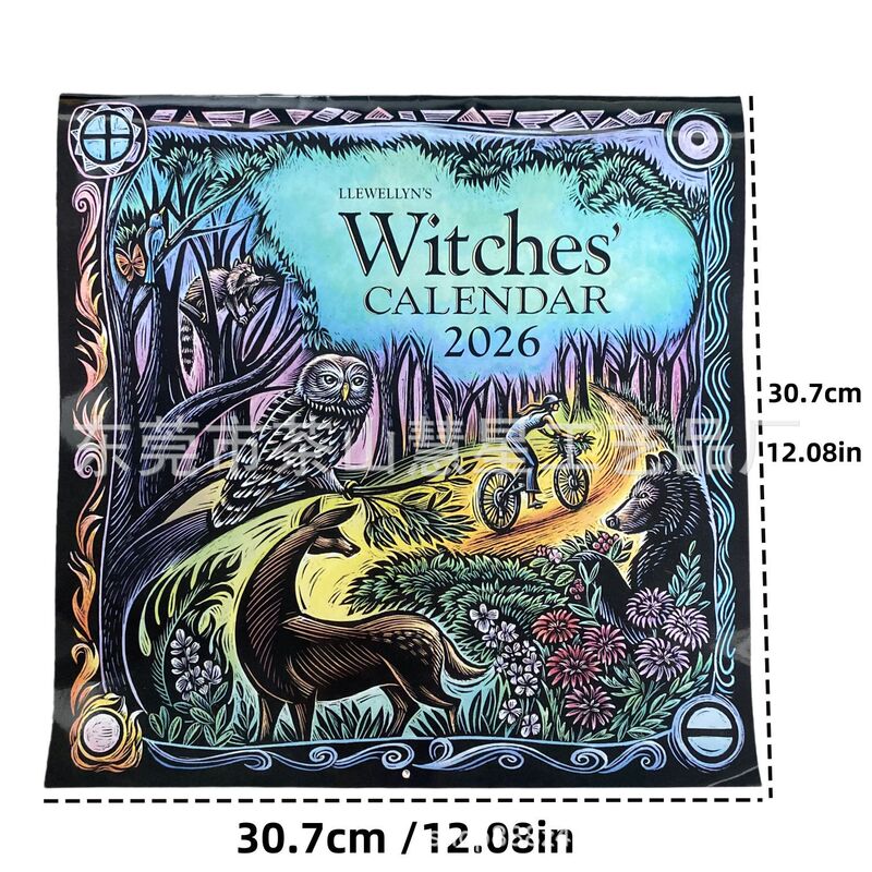 2026年女巫日历 Witches' Calendar女巫的礼物创意个性挂历|undefined