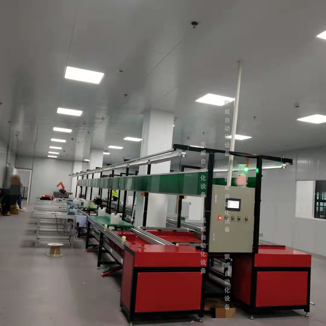 生产线流水线新能源产品组装线 装配线倍速链输送线 自动回板