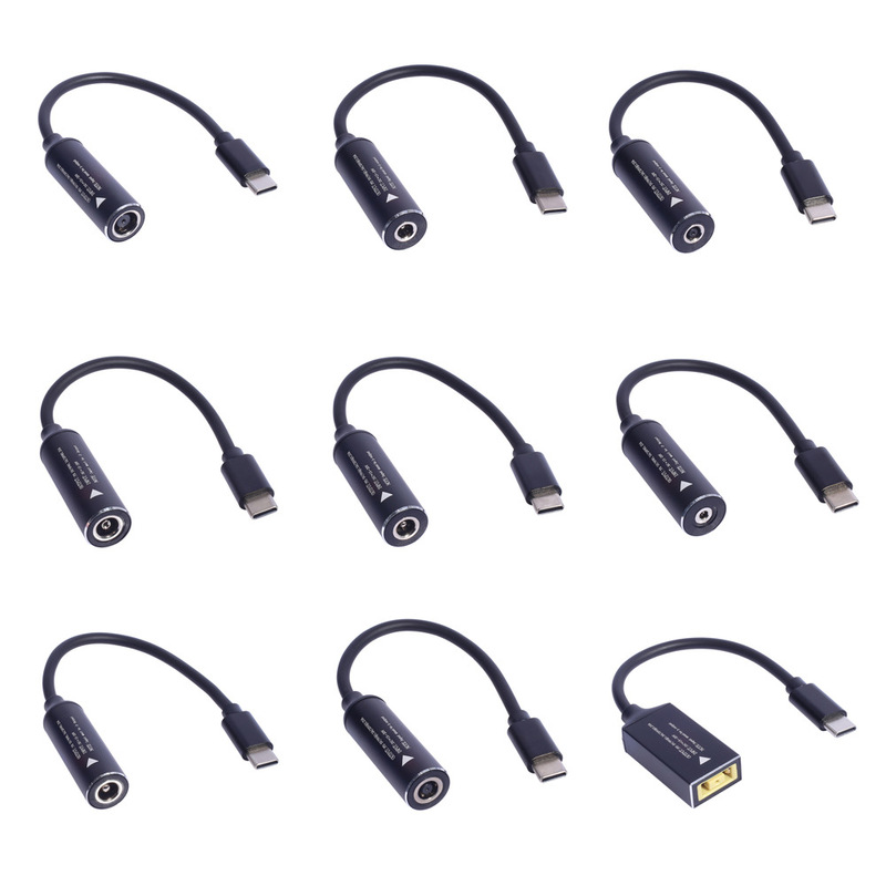 17 DC female to Type-C male adapter conversion line 65w computer mobile phone PD charging adapter USB-C port