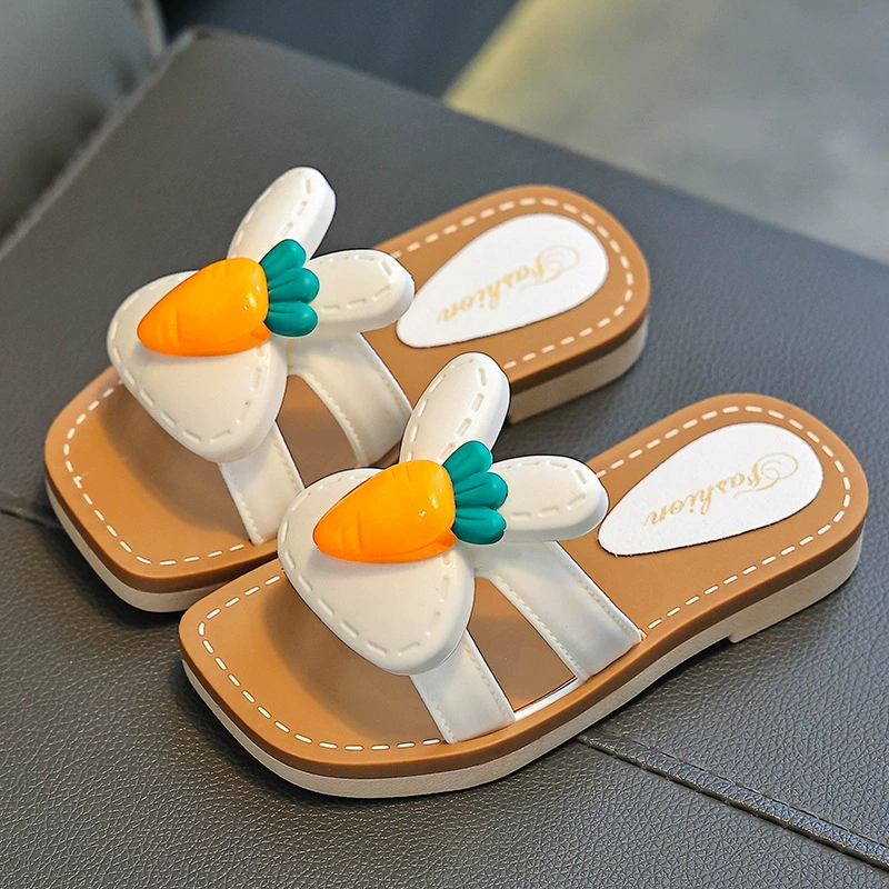 Тапочки для девочек Детская мода принцесса тапочки 2025 Летние новые тапочки интерьер детские тапочки противоскользящие тапочки