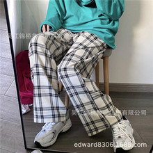 全棉弹力色织格子斜纹布40/2*21+40D水洗TR色织四面弹力西裤面料