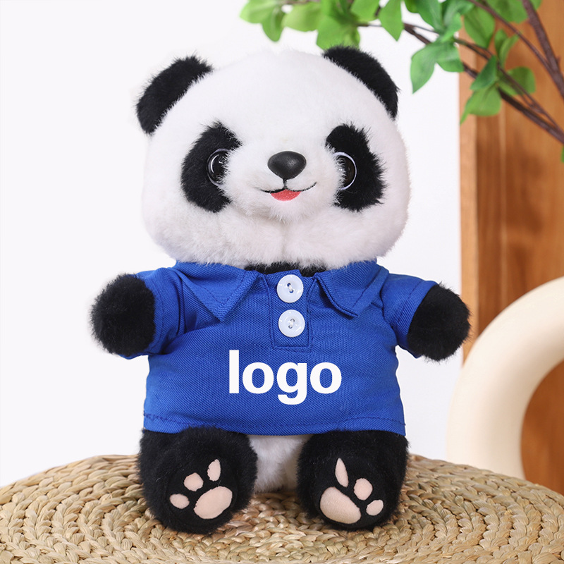 Juguetes de peluche Panda LOGO Coche 4s Tienda Juguetes Lindo Panda Simulado Muñeca Panda Regalo