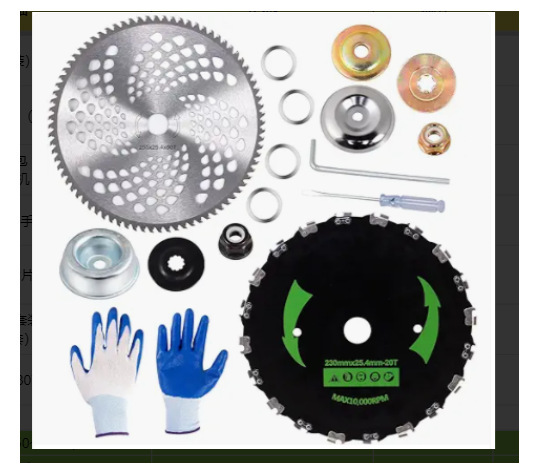 Venta directa de fábrica Placa de cadena cabeza de hierba 20 dientes cuchillo placa Cadena de 9 pulgadas hoja dentada cabeza de hierba accesorios cortacésped