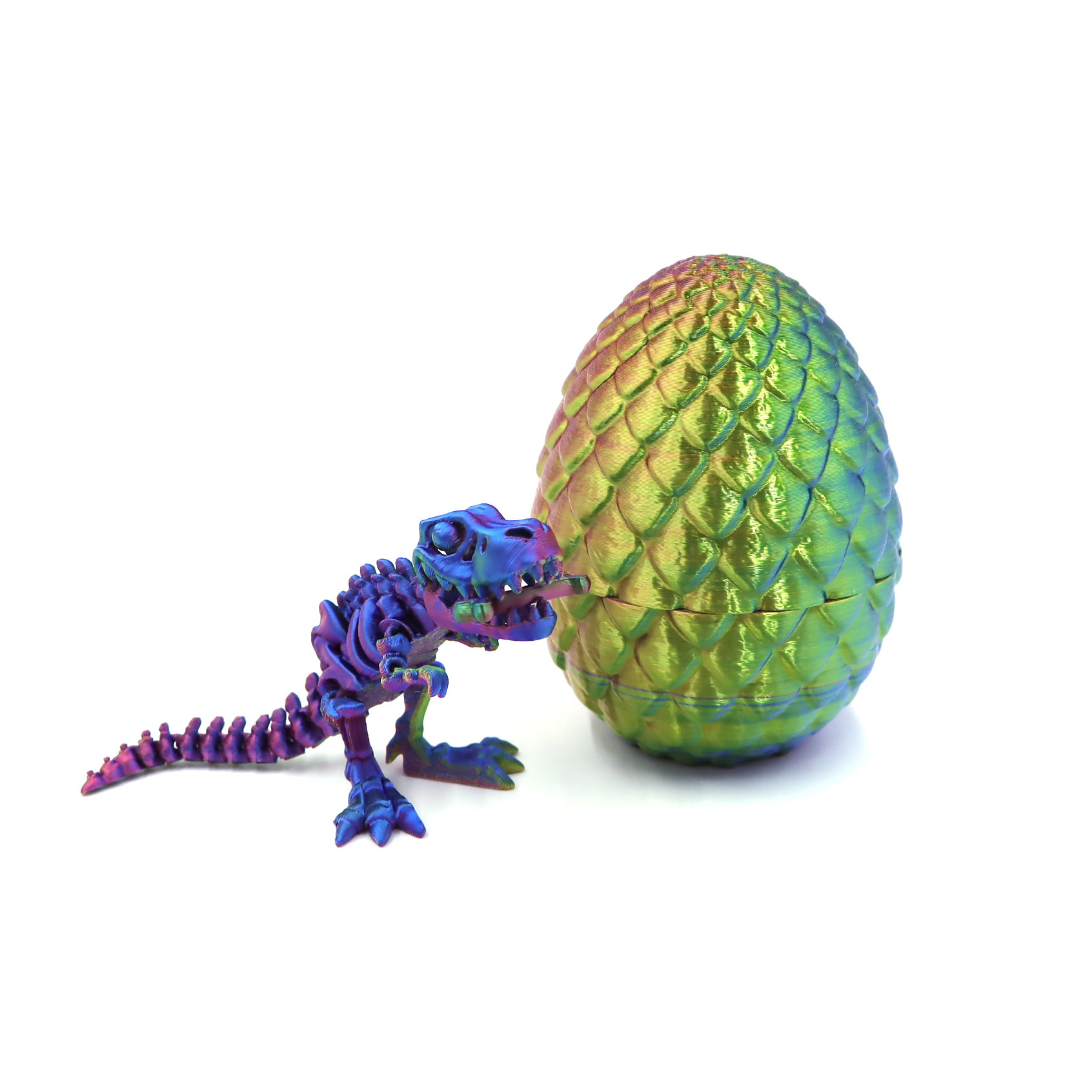 8.5CM 파인애플 알 + 12.5CM 공룡/멋지고 다채로운