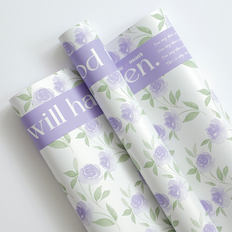 Huaxi Rose Garden flor de embalaje de papel de comercio exterior transfronterizo ramo de flores regalo diy florista flor de paquete de flores image 9