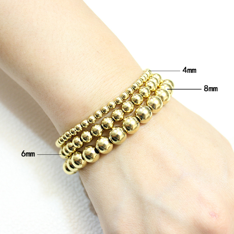Fashion Geometric Solid Color Stainless Steel Plating Bracelets display picture 2