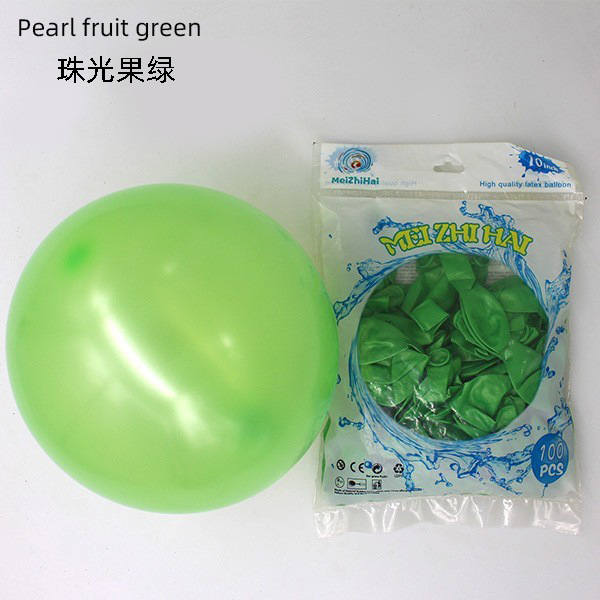 Globo nacarado grueso personalizado de 10 pulgadas decoración de la sala de bodas decoración de la fiesta de cumpleaños globo al por mayor impresión de globo grueso