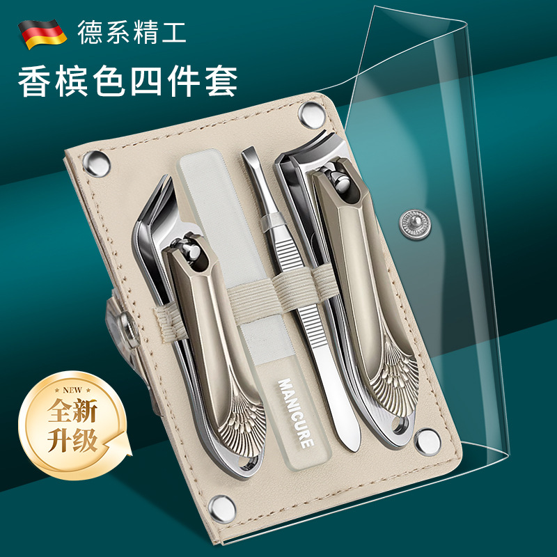 Clicadores de mandíbula oblicuos, uñas domésticas, pinzas de punto, pinzas de manicura, pie, conjunto de tijeras de manicura image 17