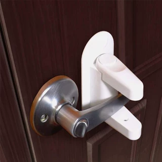 儿童安全锁Door Lever Lock门把防手锁ABS防宝宝开门阻门器门档器