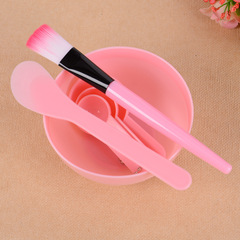 Beauty Salon DIY 9-Piece Set Spatula with Lid Facial Mask Bowl Stick Brush Home Use Set Separation Bottle Spray Bottle