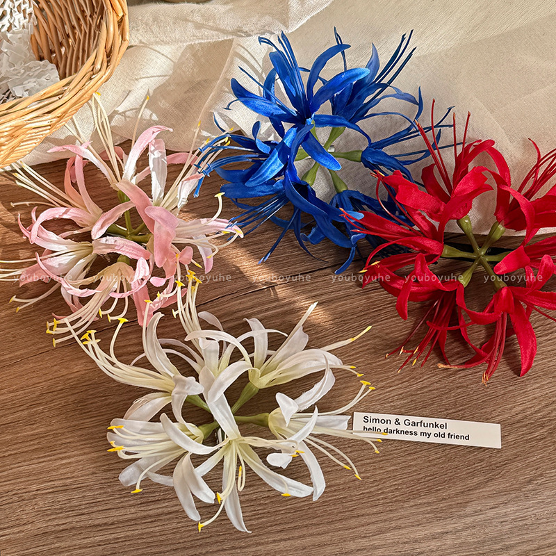 Japanese Bi'an Flower Hairpin Female Atmosphere Simulation Red Flower Headwear Side Clip Seaside Holiday Photo Hair Accessories Japanese Bi'an Flower Hairpin Female Atmosphere Simulation Red Flower Headwear Side Clip Seaside Holiday Photo Hair Accessories