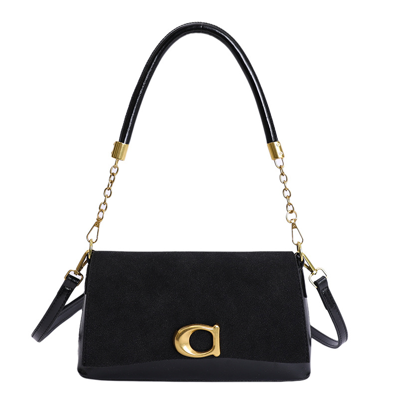 2025 invierno nuevo estilo extranjero transfronterizo bolsas de palo, bolsas de estilo retro con tapa de hombro inclinada, bolsas inferiores