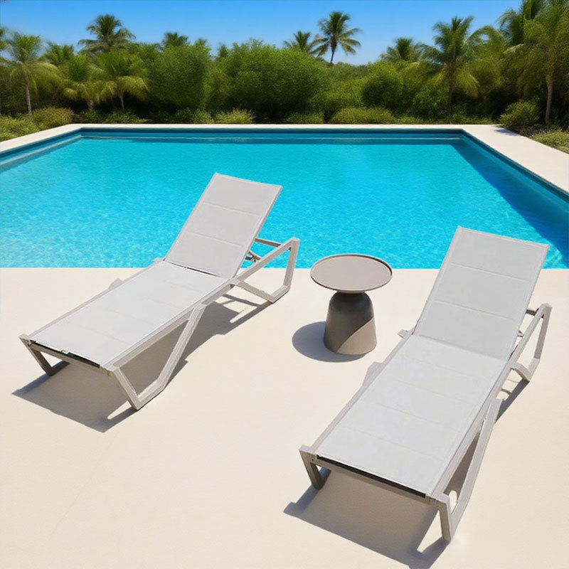 Piscina al aire libre Hotel Residencial piscina ocio sillón impermeable patio al aire libre frente al mar silla de playa al por mayor