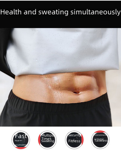 Cross-border men's sweat-proof set men's gym heating sweat-wicking exercise suit one-piece drop shipping