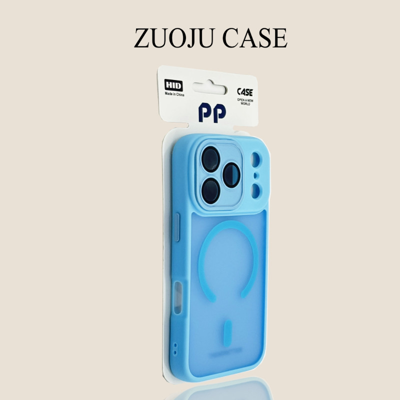 Golden Shield Skin-Feel Matte Magnetic Case for iPhone 17 Pro Max, Full Coverage with Lens Protector for Apple 16/15