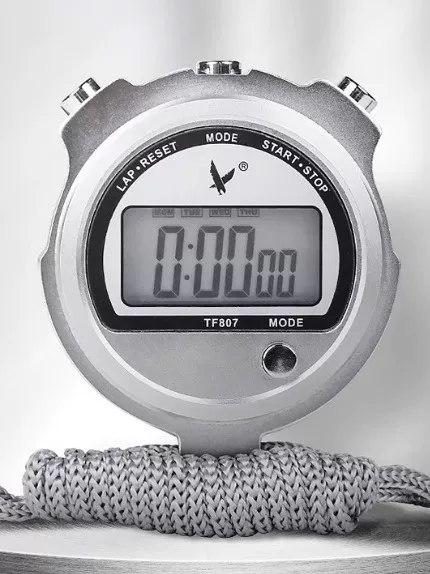 Tianfu Tf810 Stopwatch Double Row 10-Channel Memory Large Digital Time Calendar Segmented Total Timer Tf807