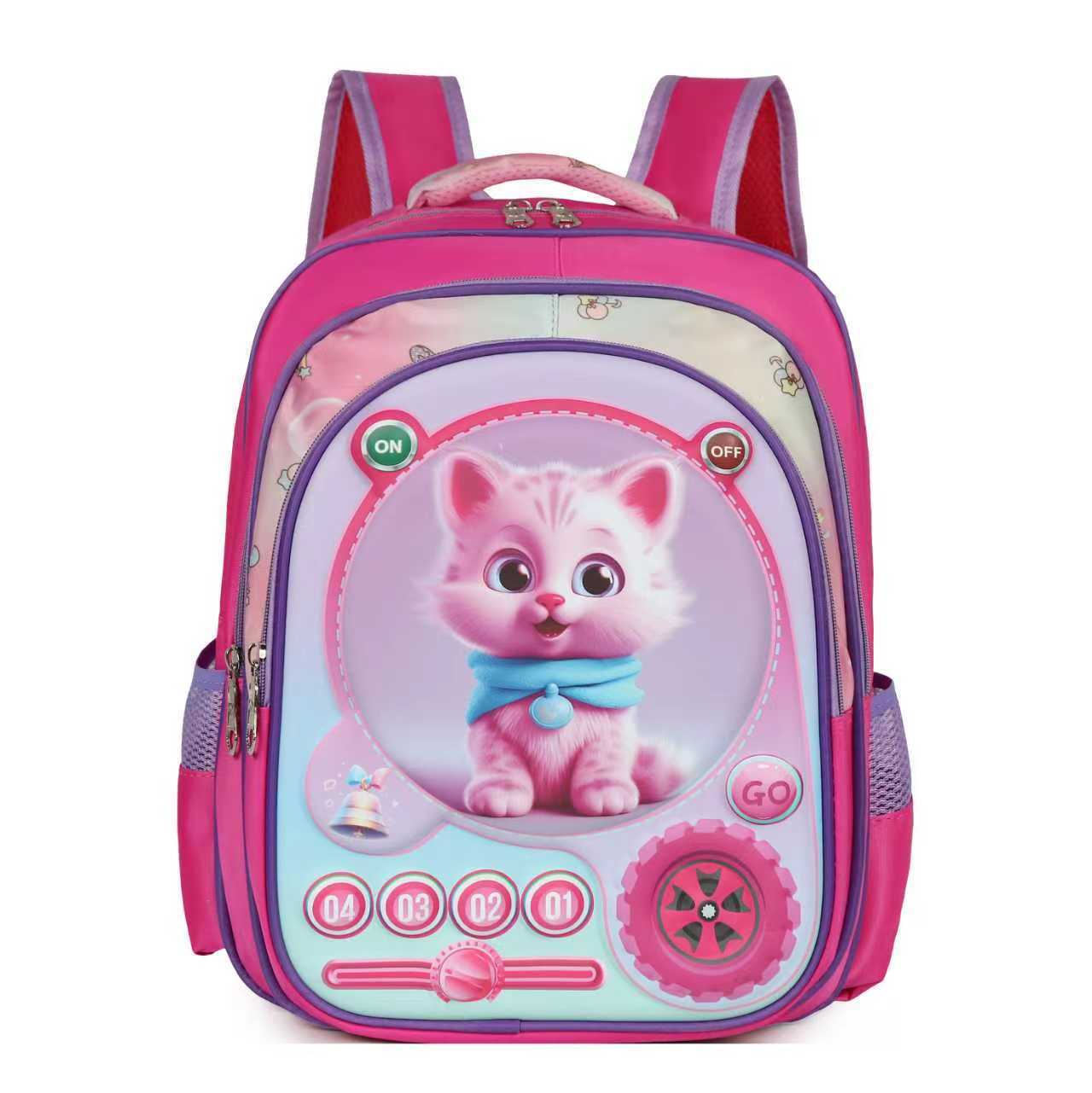 Nuevo estilo personalizado de dibujos animados estudiantes de primaria de gran capacidad mochila de moda mochila encantadora jardín de infantes mochila cómoda