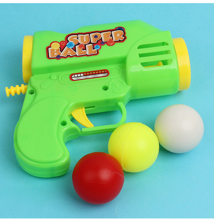 New Fun Elastic Table Tennis Gun Game Gun Children's Shooting Toy Boy Playing Ball Gun Gift display picture 4