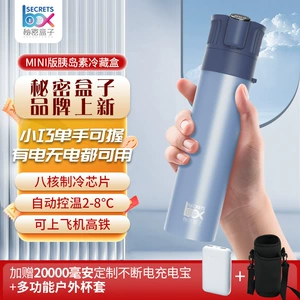 Portable insulin refrigerated box car mini refrigerator mini medicine beverage cooling Cup outdoor car refrigerated box
