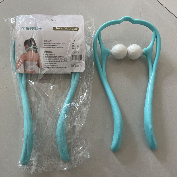 Masajeador cervical manual de una pieza clip de cuello clip de fuerza de cuello multifunción instrumento de hombro y cuello para amasado lumbar