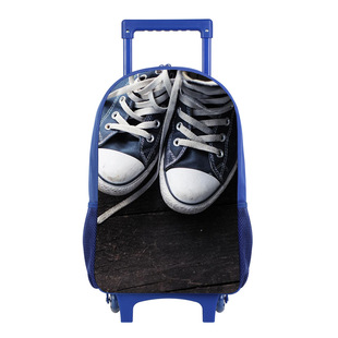Amazon Graphic Printing Cross-border Tie Rod Travel Bag for Reducing the Weight of Practical Shoes Printing Large Capacity Portable Sliding Pulley