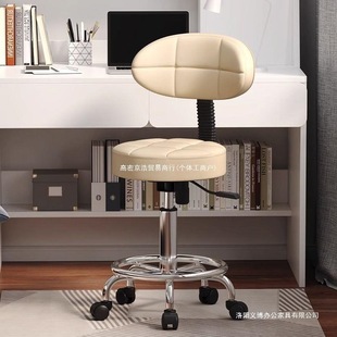 Beauty Stool Barber Shop Chair Rotating Lifting Round Stool Hairdressing Stool Pulley Nail Stool Special for Beauty Salon