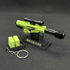 3d打印M82巴雷特AMR迷你玩具手指枪可发小球萌趣解压背包挂件弹夹