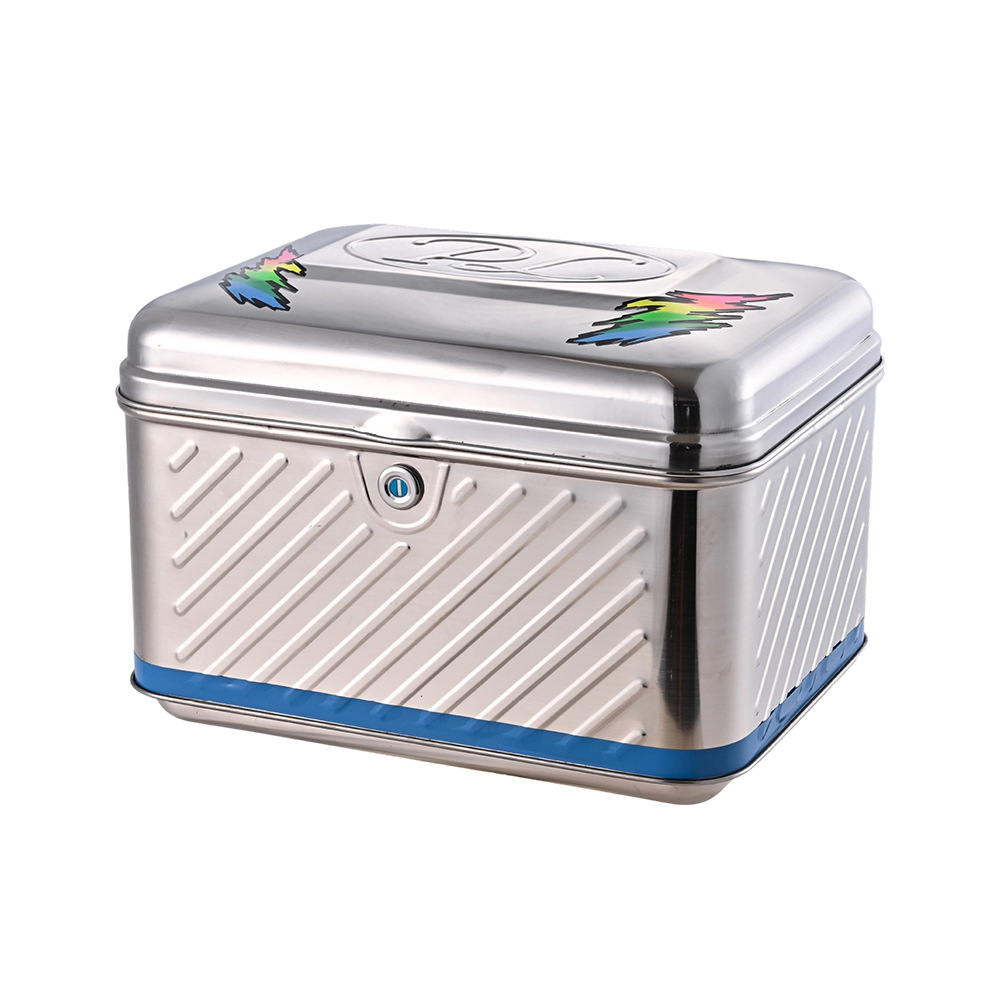 Pl Square Motorcycle Tail Box, Electric Vehicle Waterproof Rear Tail Box, Stainless Steel 45L Square Tail Box, Trunk Box Manufacturer