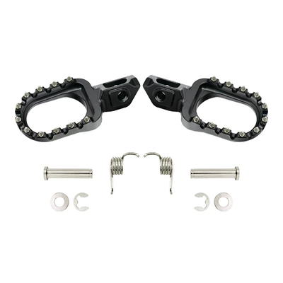 Motorcycle pedals Aj1K10 Off-Road Motorcycle Cnc - black