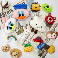 卡通毛毡包配件手礼毛毡手提包毛绒玩偶大眼小狮子云朵批发手工