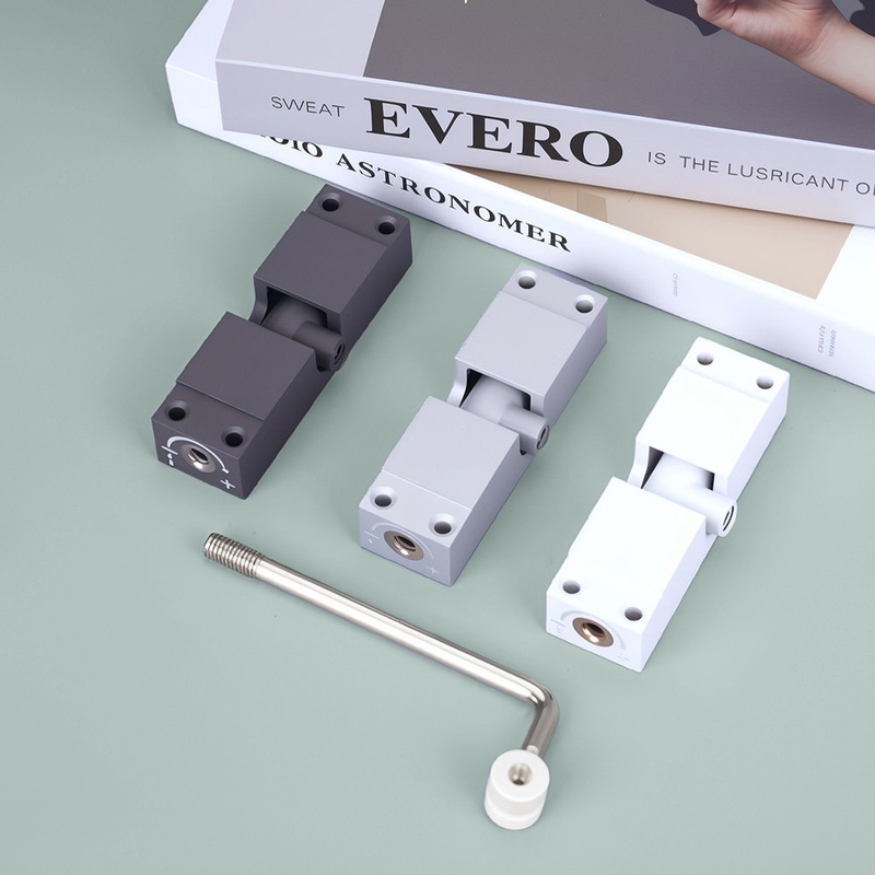 不锈钢简易闭门器家用方型可调节自动关门器双开门弹簧滑轮闭门器|undefined