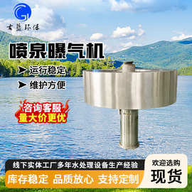 喷泉曝气机 河道水体治理提水式曝气机 鱼池水体景观增氧设备厂家