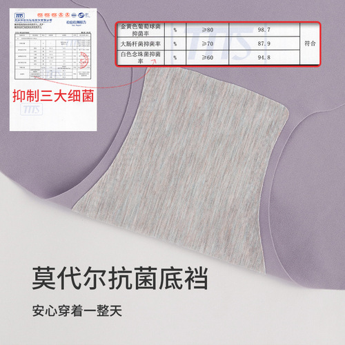 Lightweight lace edge women's seamless underwear 3A antibacterial crotch mid-waist women's underwear large size wholesale women's underwear high value