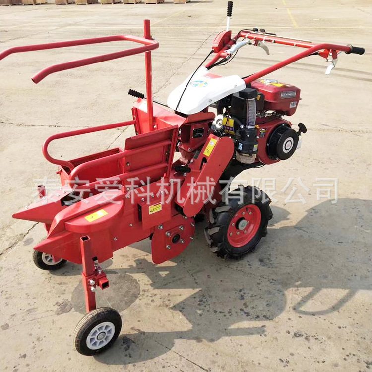 微耕一体玉米收获机一行收获自动放堆汽油机版柴油机版玉米收获机