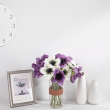 厂家单头茶花仿真花假花绿植物批发婚庆装饰工艺品INS风DY1-5974