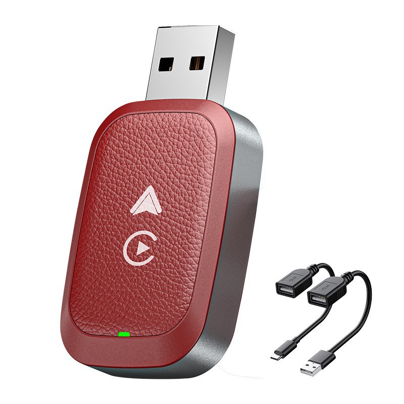 2-in-1 Carplay Android Wireless Adapter Wired to Wireless Car Ai Box
